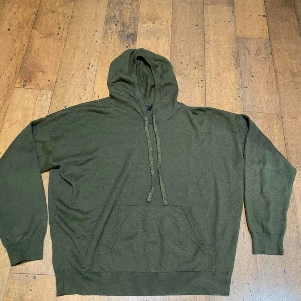 New York & Company Olive‎ Green Knit Sweater Size L